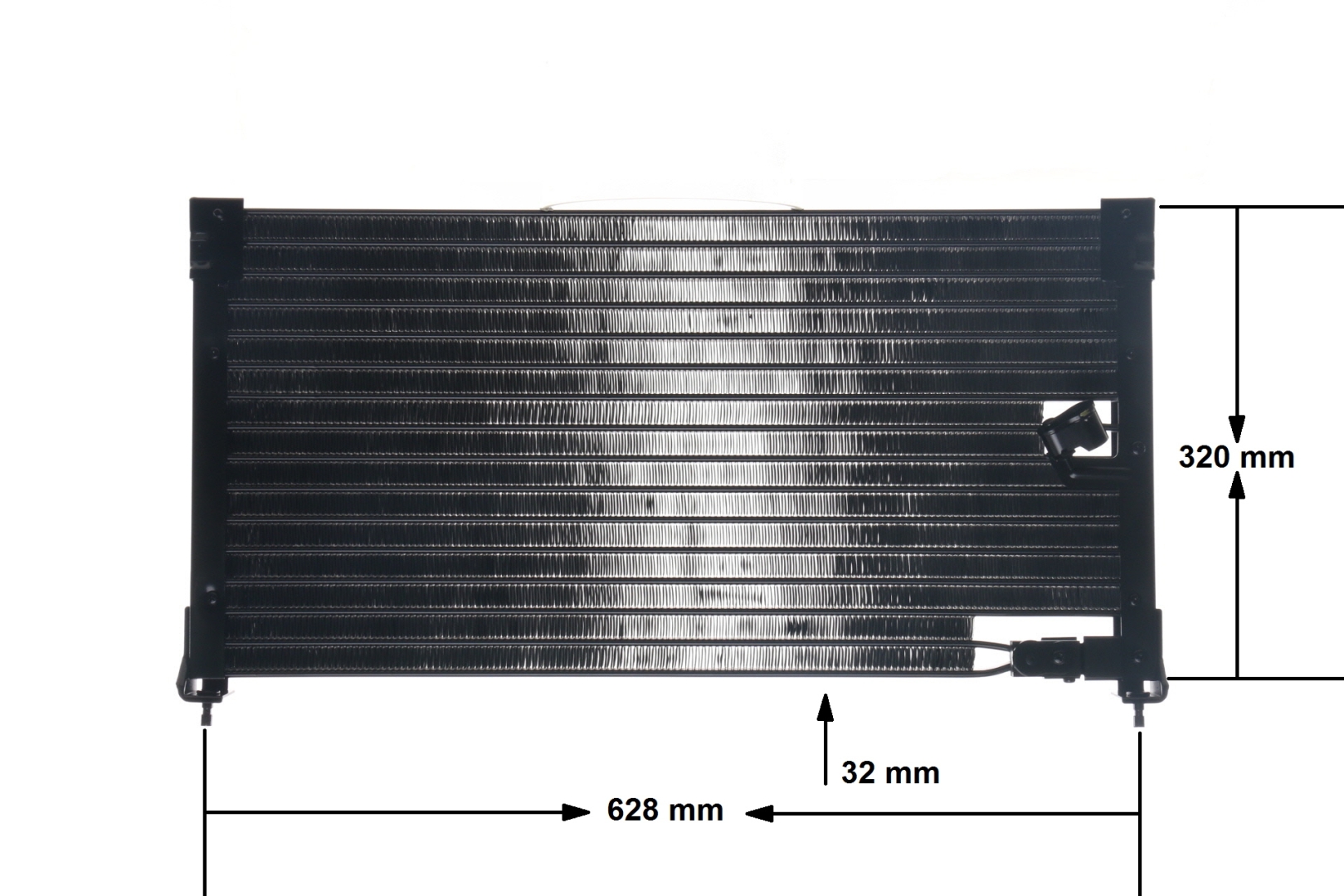 Condenseur, climatisation (Radiateur de climatisation) MAHLE Aftermarket ref. AC 178 000S
