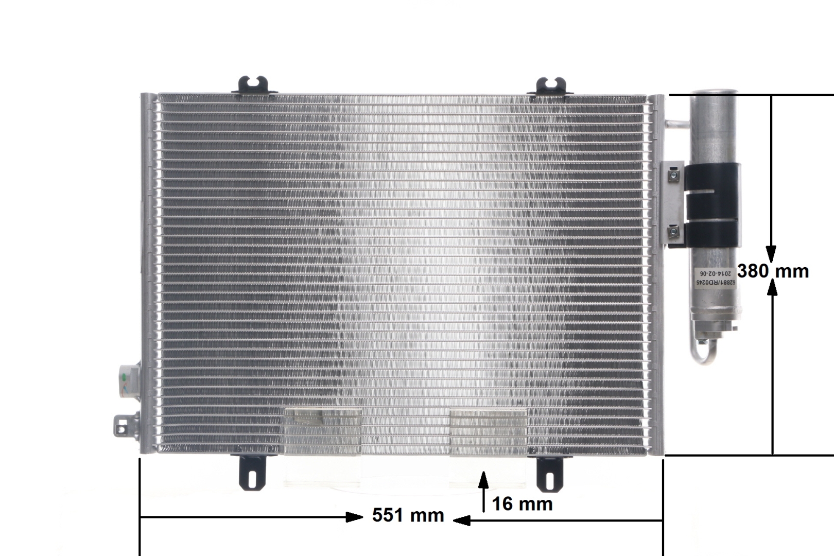 Condenseur, climatisation (Radiateur de climatisation) MAHLE Aftermarket ref. AC 221 000S