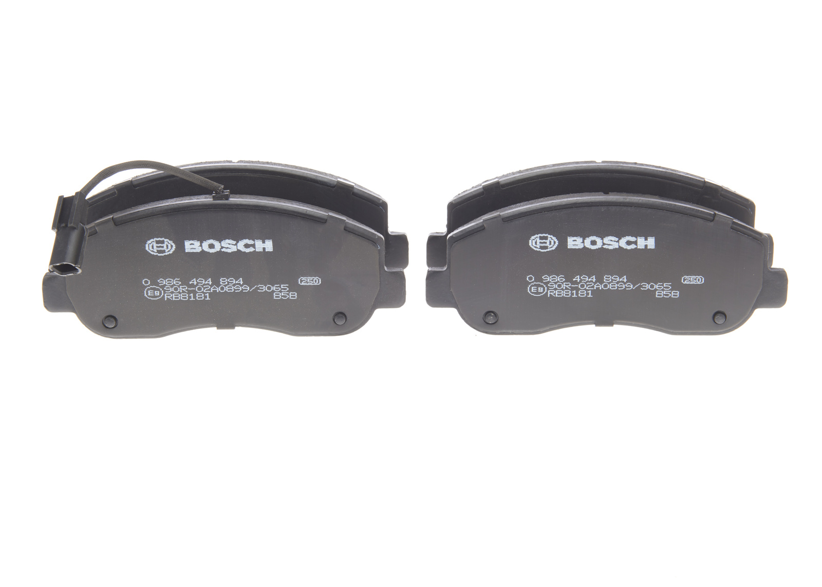 Jeu de 4 plaquettes de frein BOSCH ref. 0 986 494 894