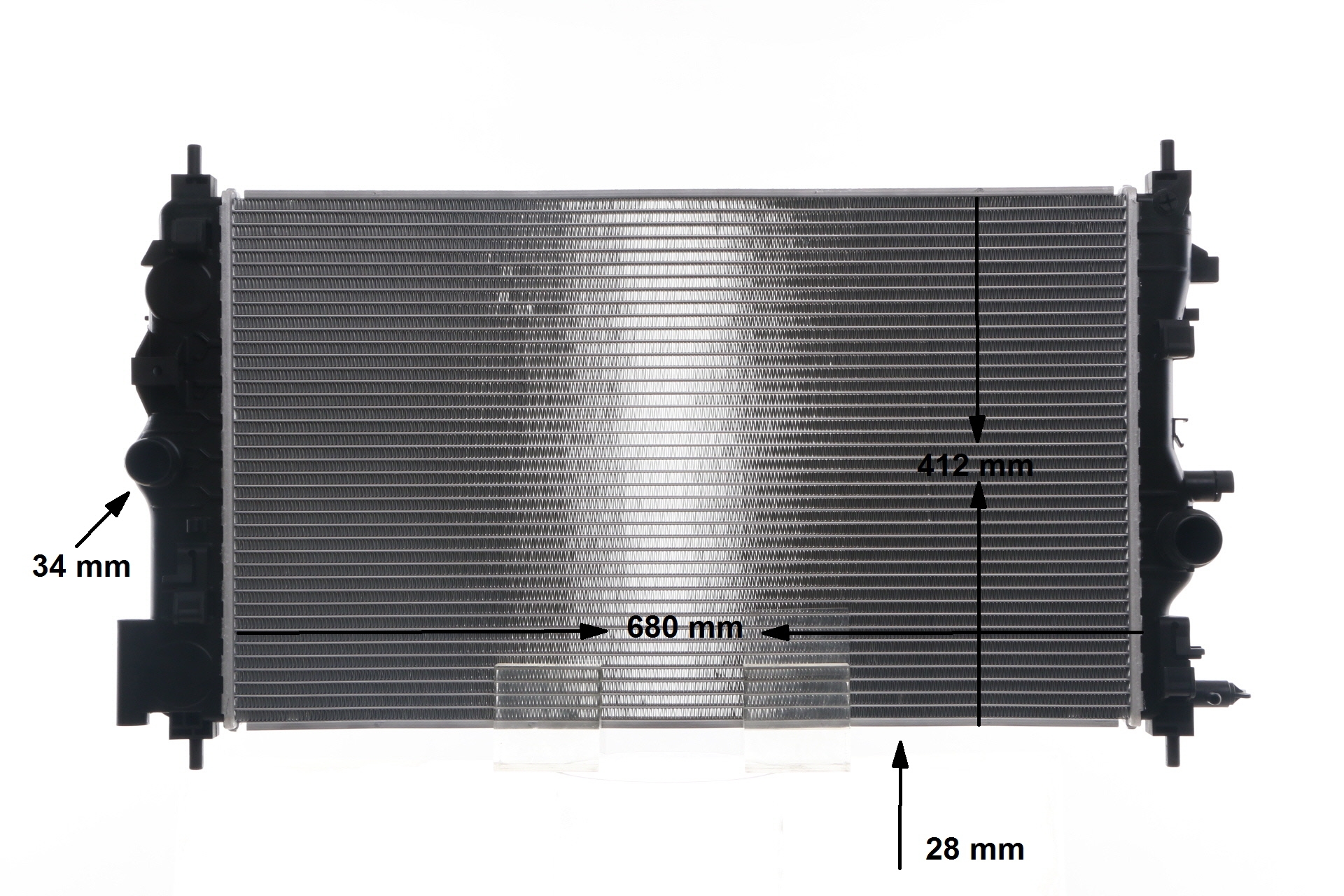 Radiateur moteur (Radiateur de refroidissement) MAHLE Aftermarket CR 1782 000S