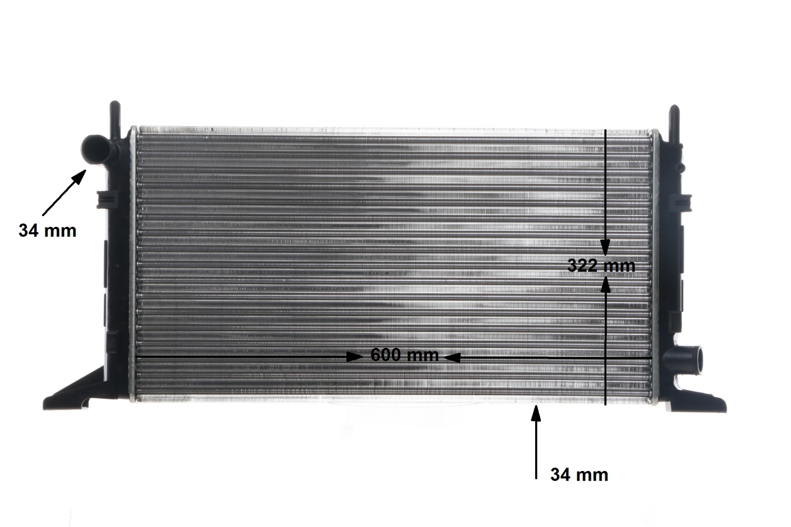 Radiateur moteur (Radiateur de refroidissement) MAHLE Aftermarket ref. CR 157 000S