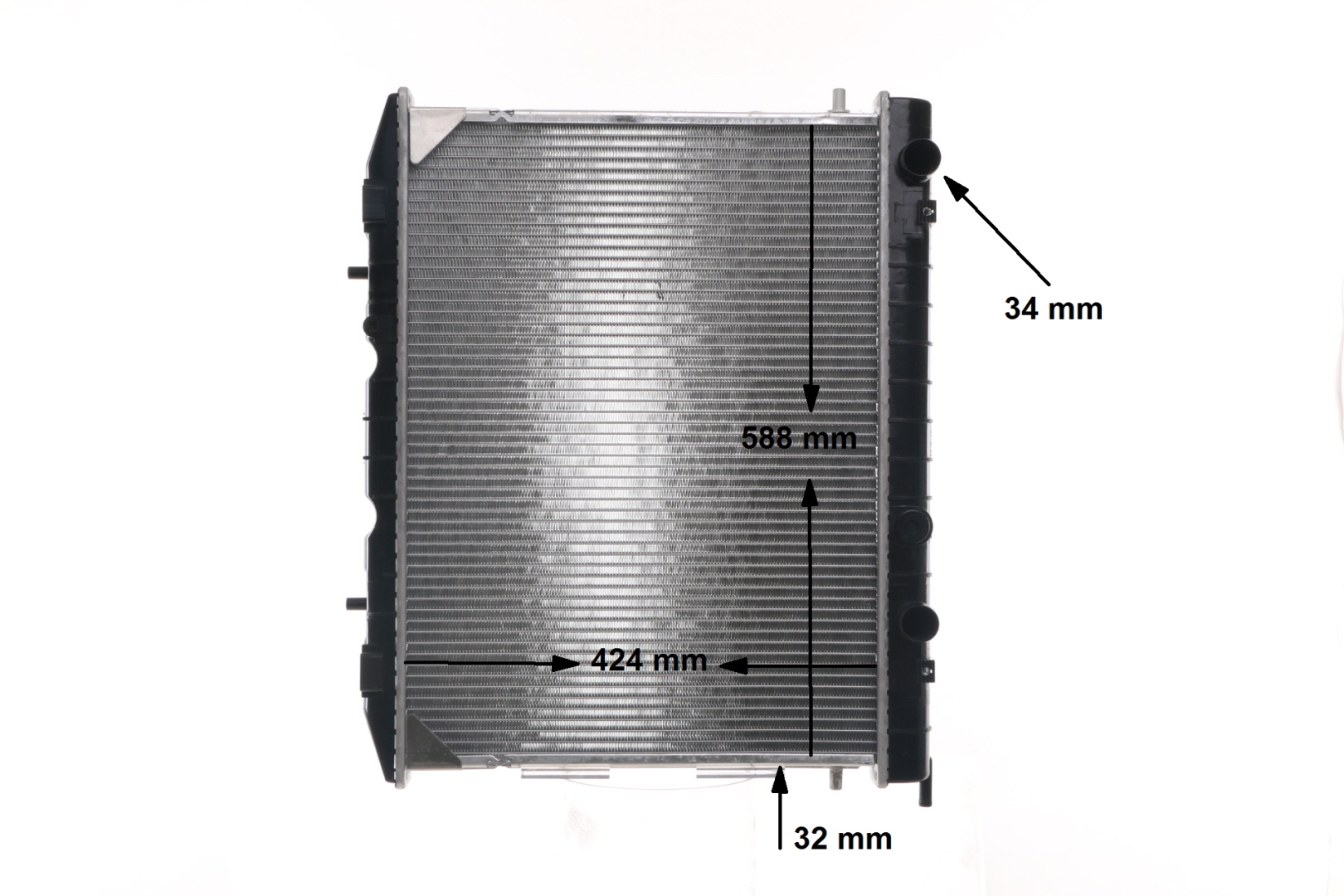 Radiateur moteur (Radiateur de refroidissement) MAHLE Aftermarket ref. CR 137 000S
