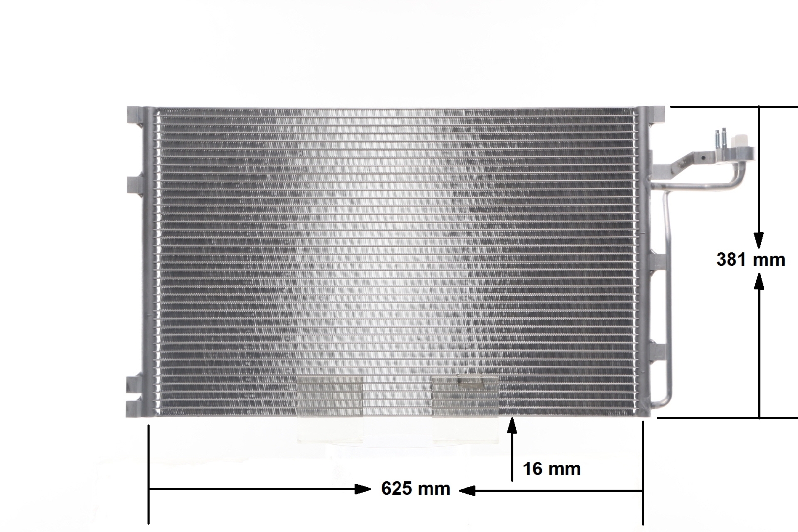 Condenseur, climatisation (Radiateur de climatisation) MAHLE Aftermarket ref. AC 551 001S