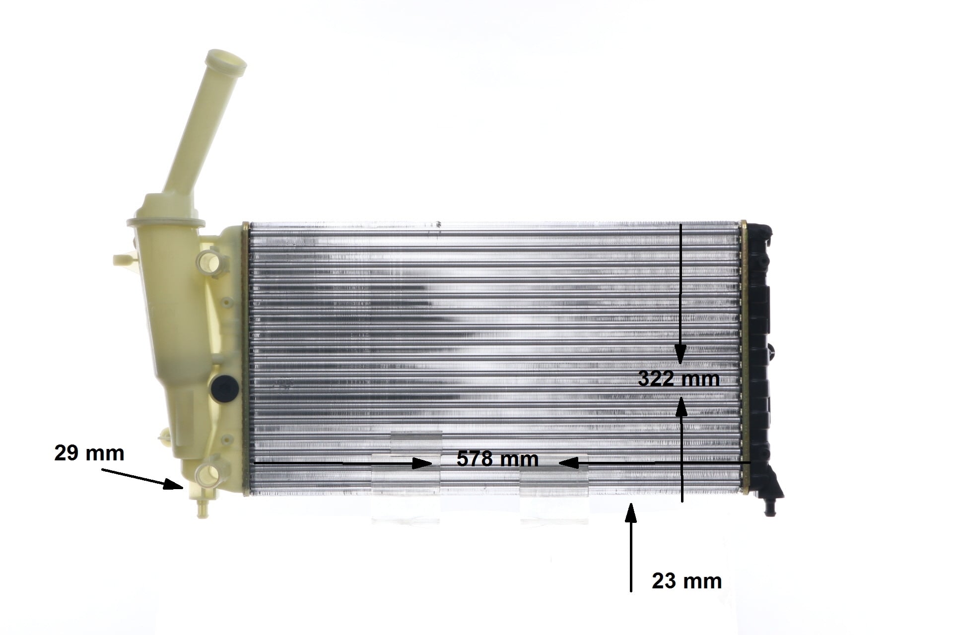 Radiateur moteur (Radiateur de refroidissement) MAHLE Aftermarket ref. CR 2007 000S
