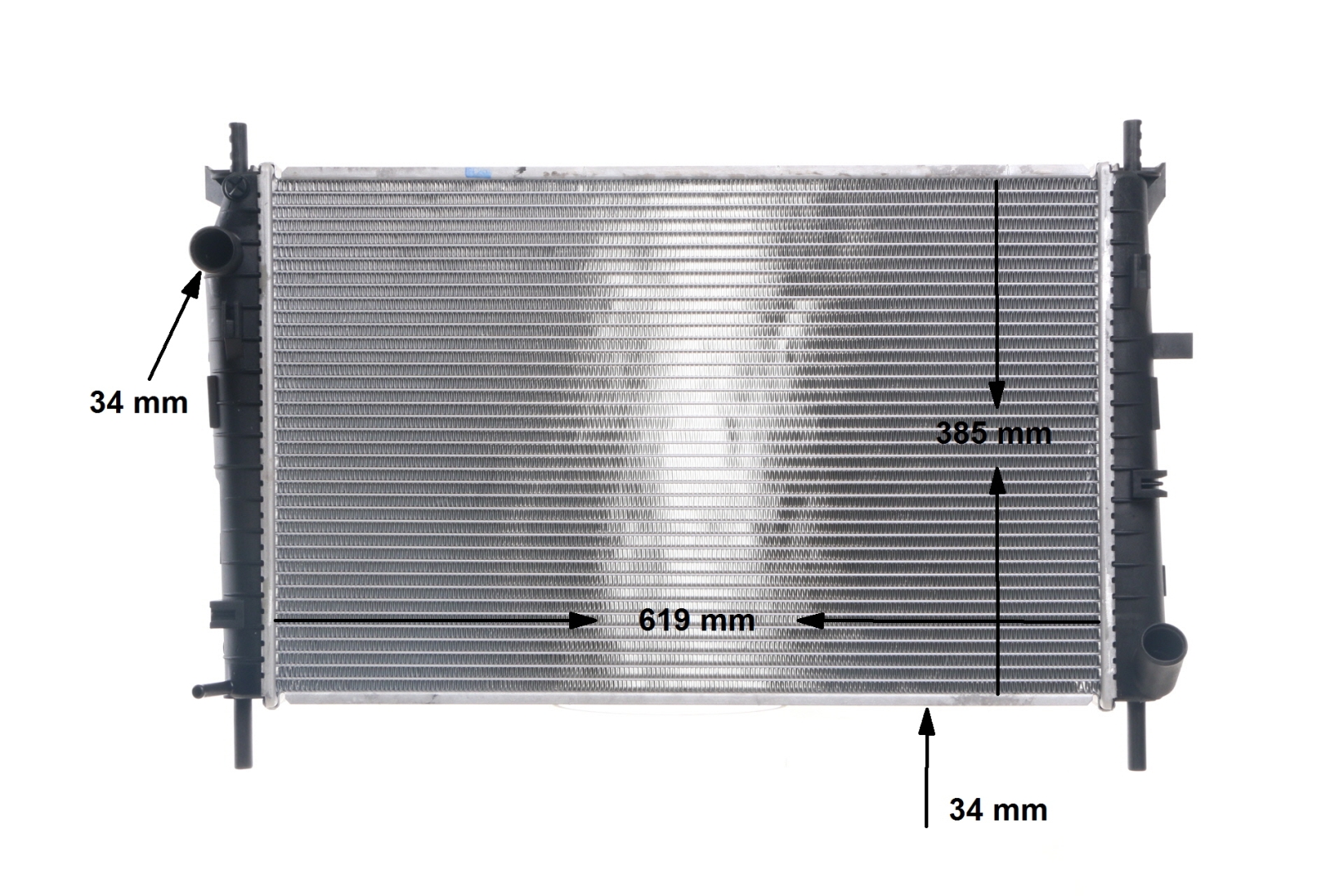 Radiateur moteur (Radiateur de refroidissement) MAHLE Aftermarket ref. CR 154 000S