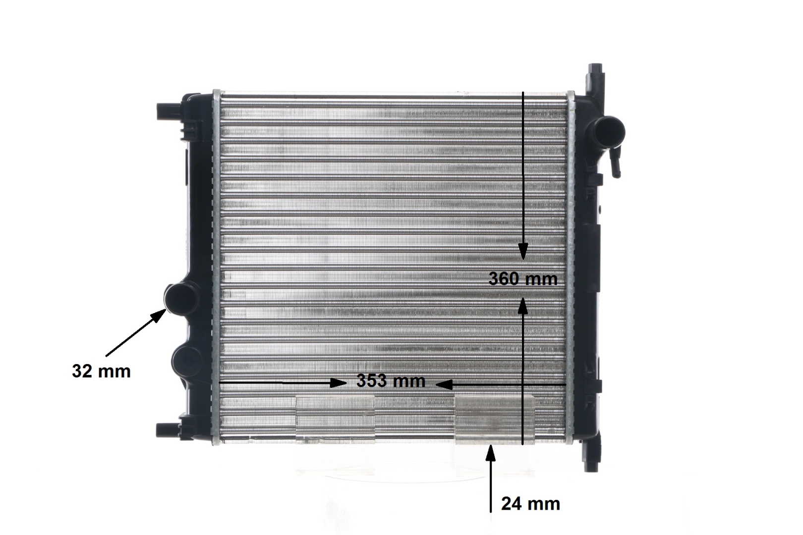 Radiateur moteur (Radiateur de refroidissement) MAHLE Aftermarket CR 831 001S