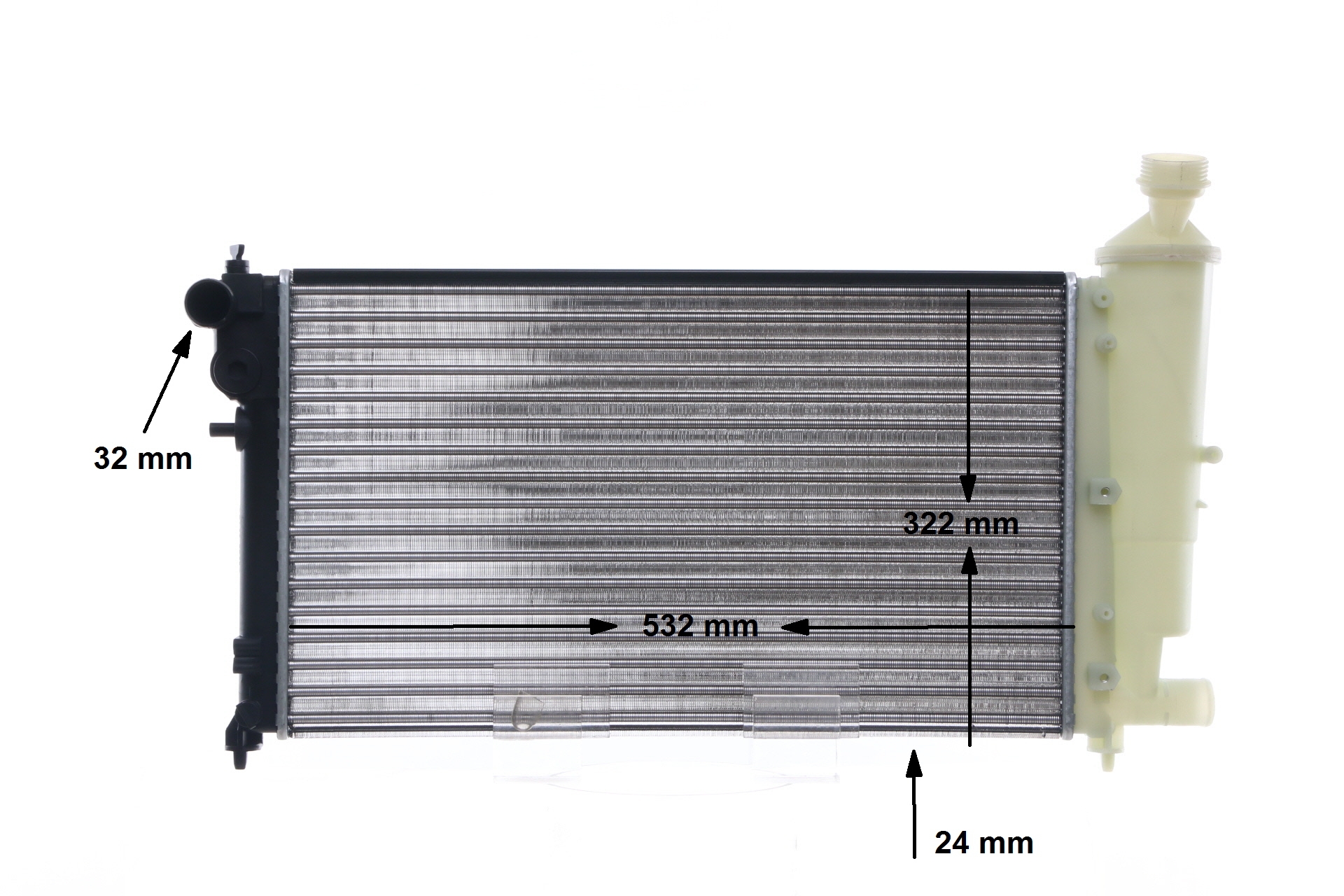 Radiateur moteur (Radiateur de refroidissement) MAHLE Aftermarket ref. CR 91 000S