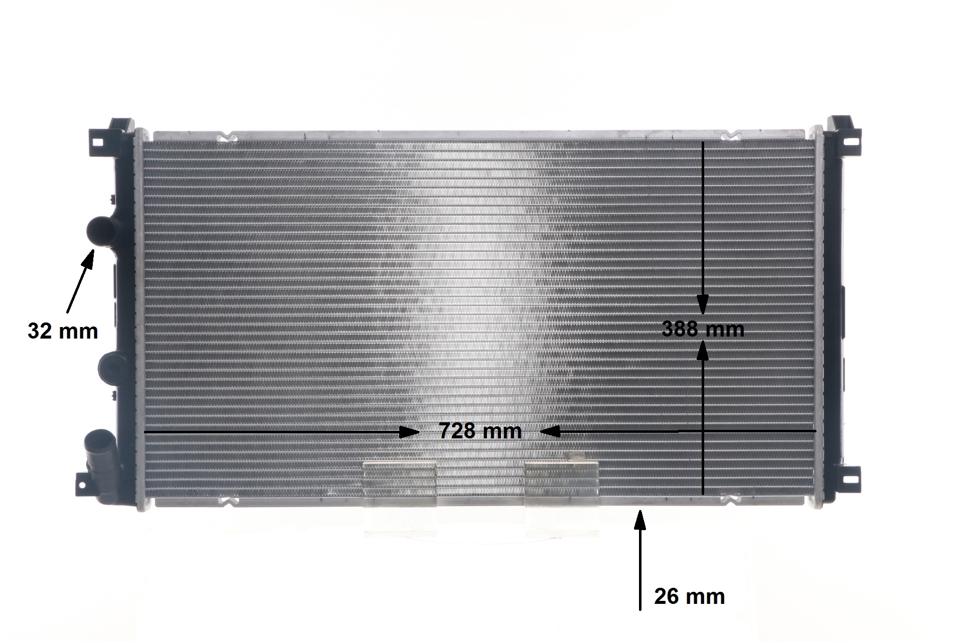 Radiateur moteur (Radiateur de refroidissement) MAHLE Aftermarket ref. CR 13 000S