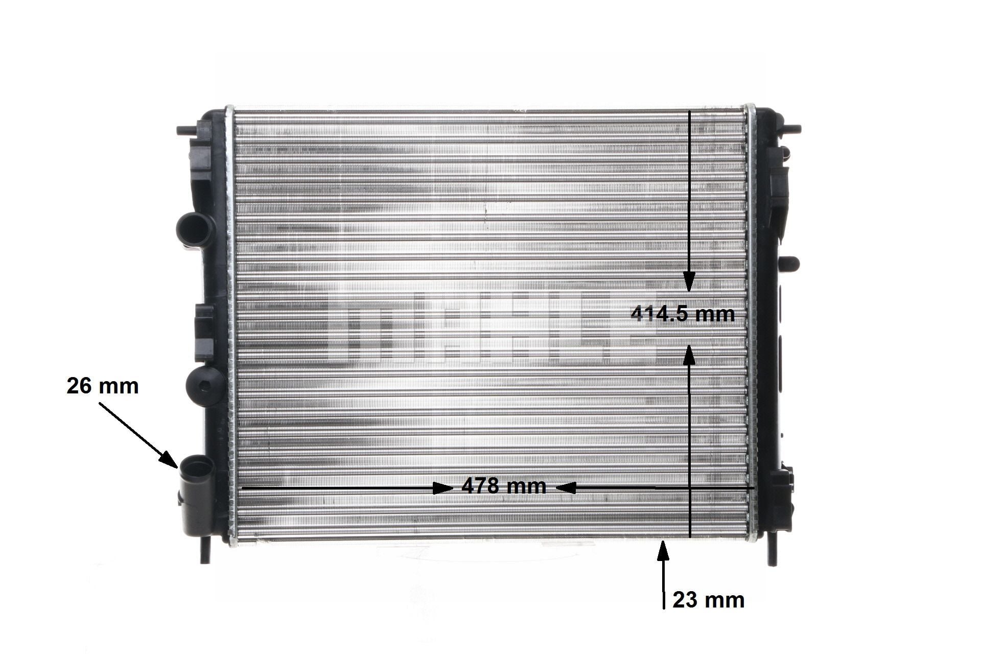 Radiateur moteur (Radiateur de refroidissement) MAHLE Aftermarket ref. CR 36 000S