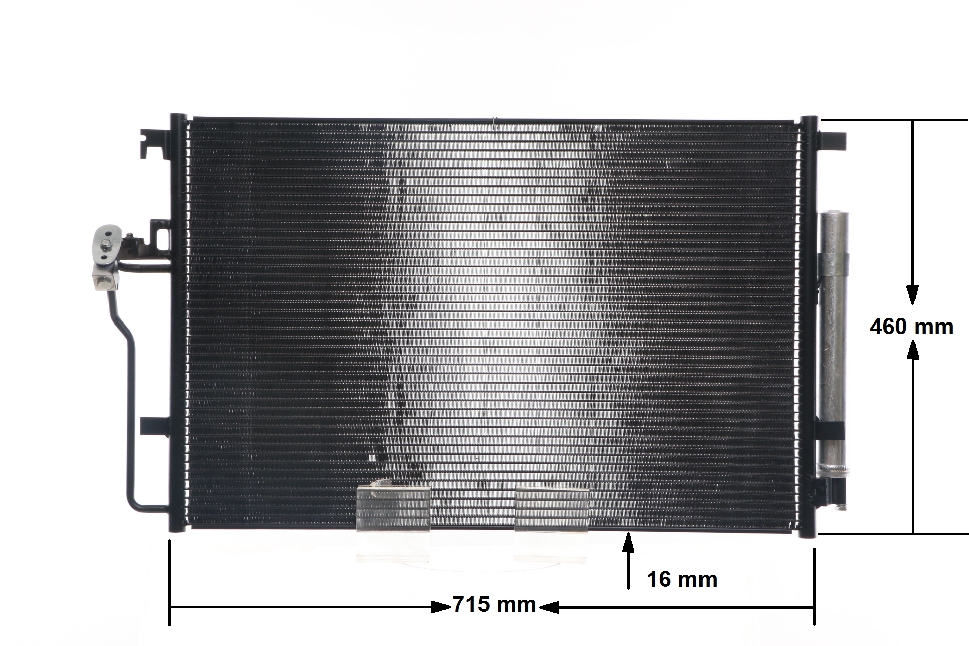 Condenseur, climatisation (Radiateur de climatisation) MAHLE Aftermarket ref. AC 553 001S