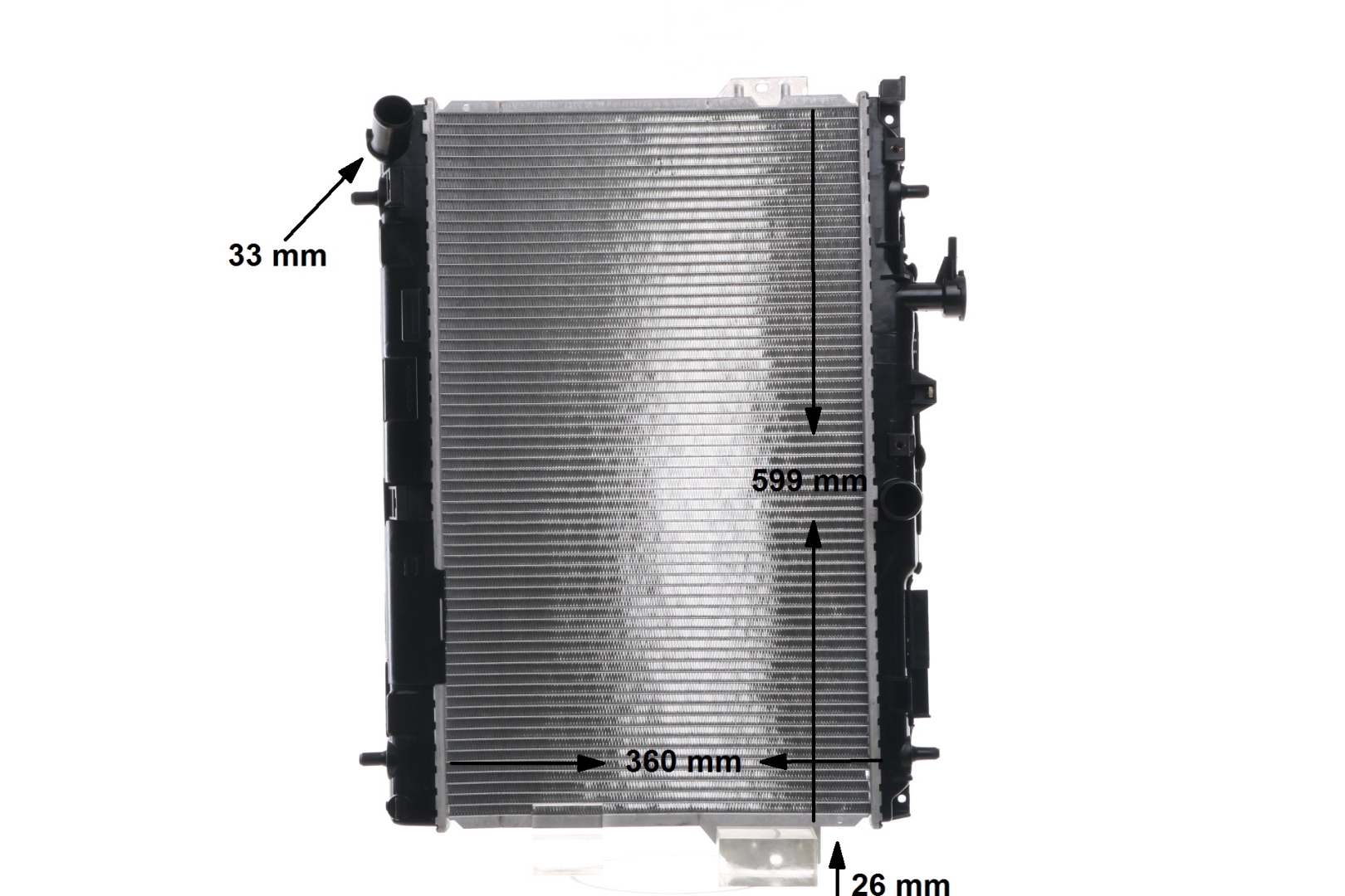 Radiateur moteur (Radiateur de refroidissement) MAHLE Aftermarket CR 1293 001S