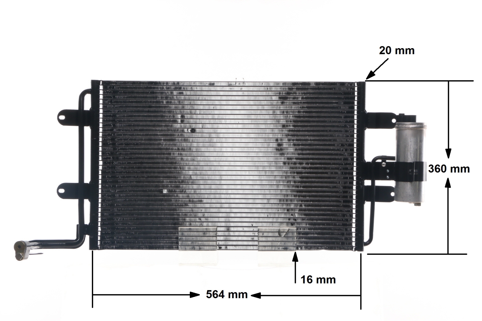 Condenseur, climatisation (Radiateur de climatisation) MAHLE Aftermarket ref. AC 180 000S