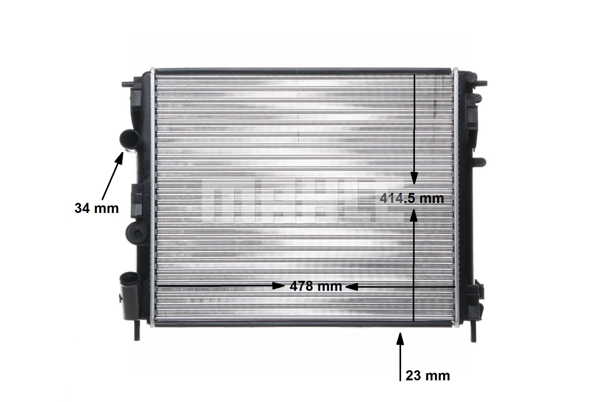 Radiateur moteur (Radiateur de refroidissement) MAHLE Aftermarket ref. CR 35 000S