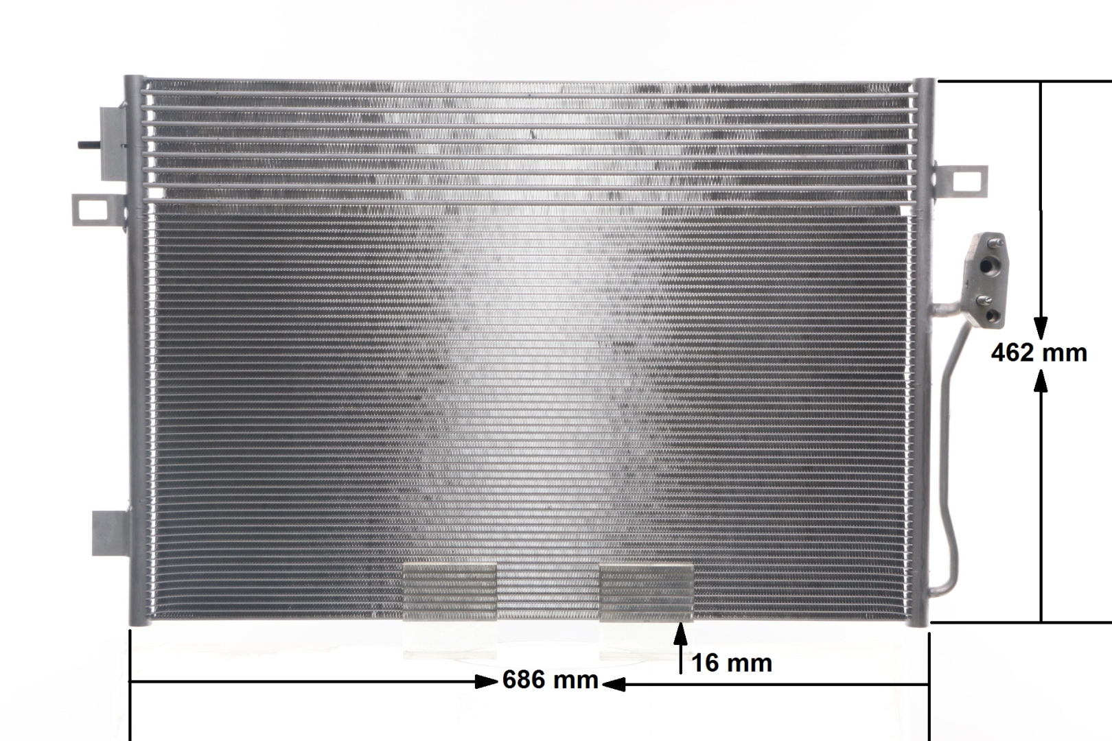 Condenseur, climatisation (Radiateur de climatisation) MAHLE Aftermarket ref. AC 47 000S