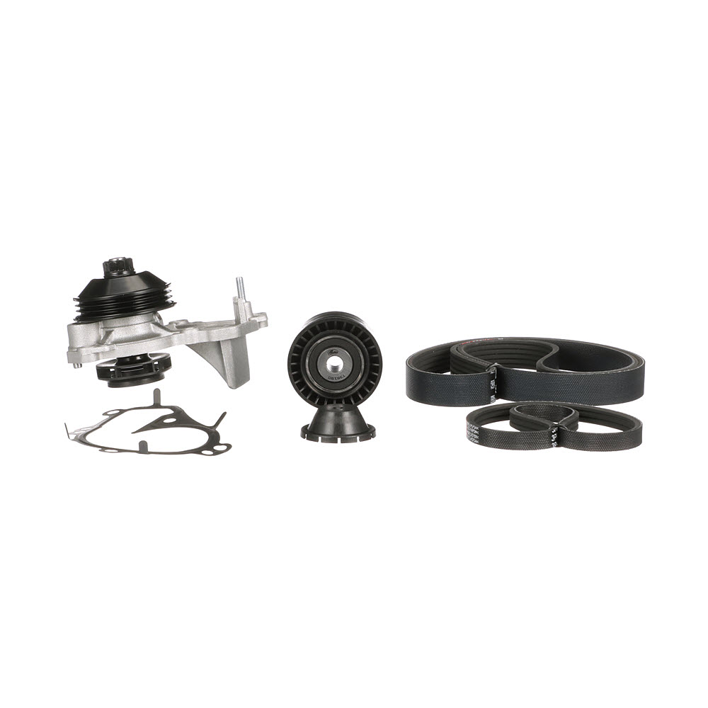 Pompe à eau+Jeu de courroie trapézoïdale à nervures (Pompe à eau et courroie accessoires) GATES KP16PK848SF