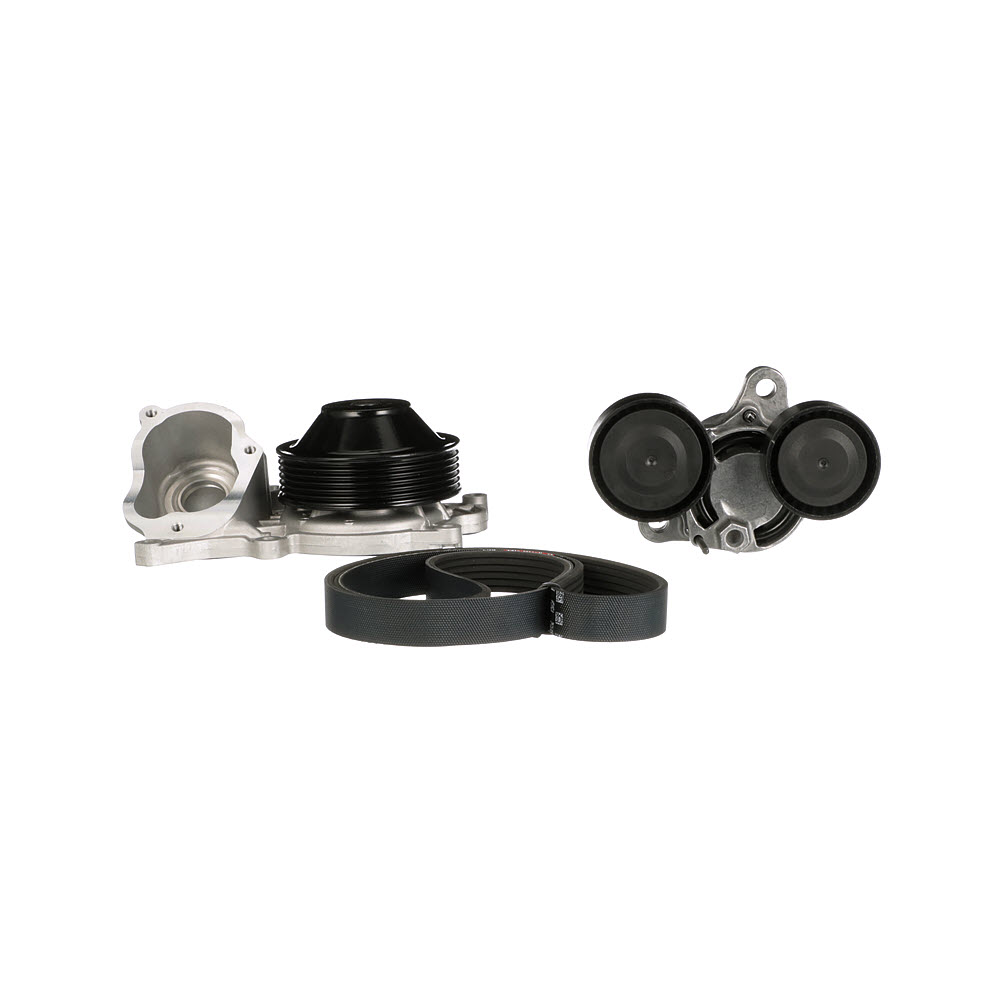 Pompe à eau+Jeu de courroie trapézoïdale à nervures (Pompe à eau et courroie accessoires) GATES KP236PK1700