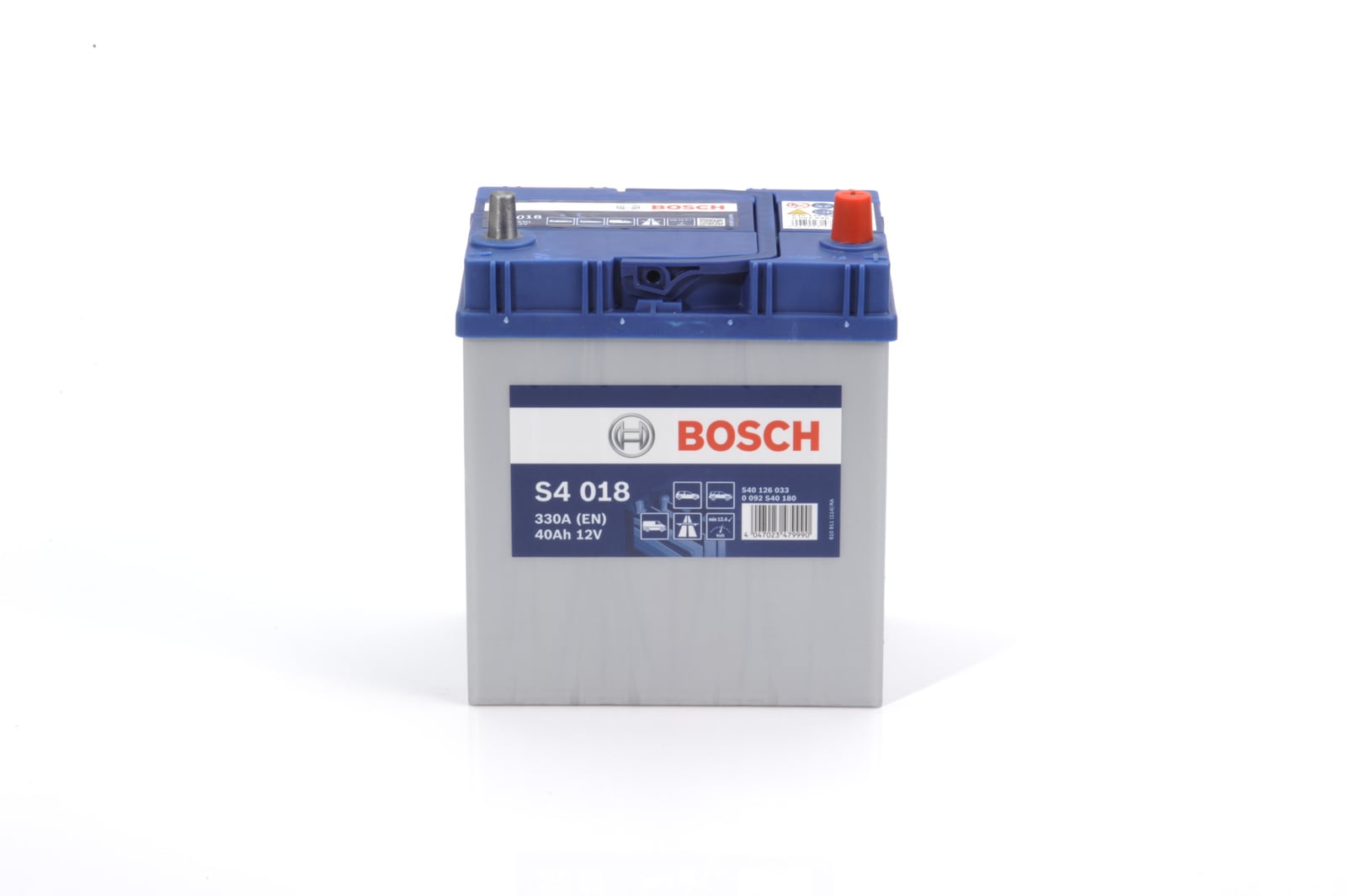 Batterie (de voiture) BOSCH 40.0 Ah - S4 018 - ref. 0 092 S40 180