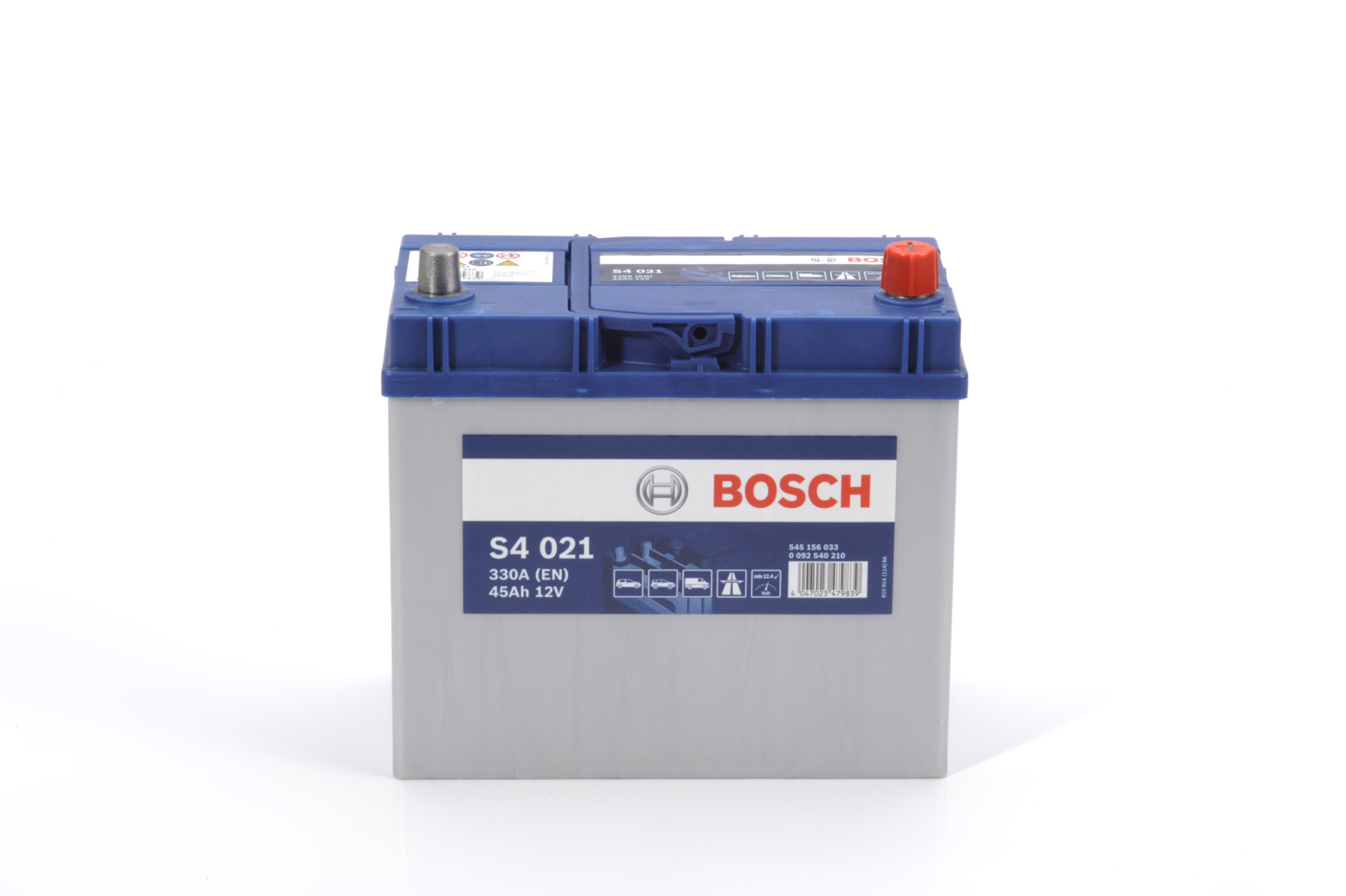 Batterie (de voiture) BOSCH 45.0 Ah - S4 021 - ref. 0 092 S40 210