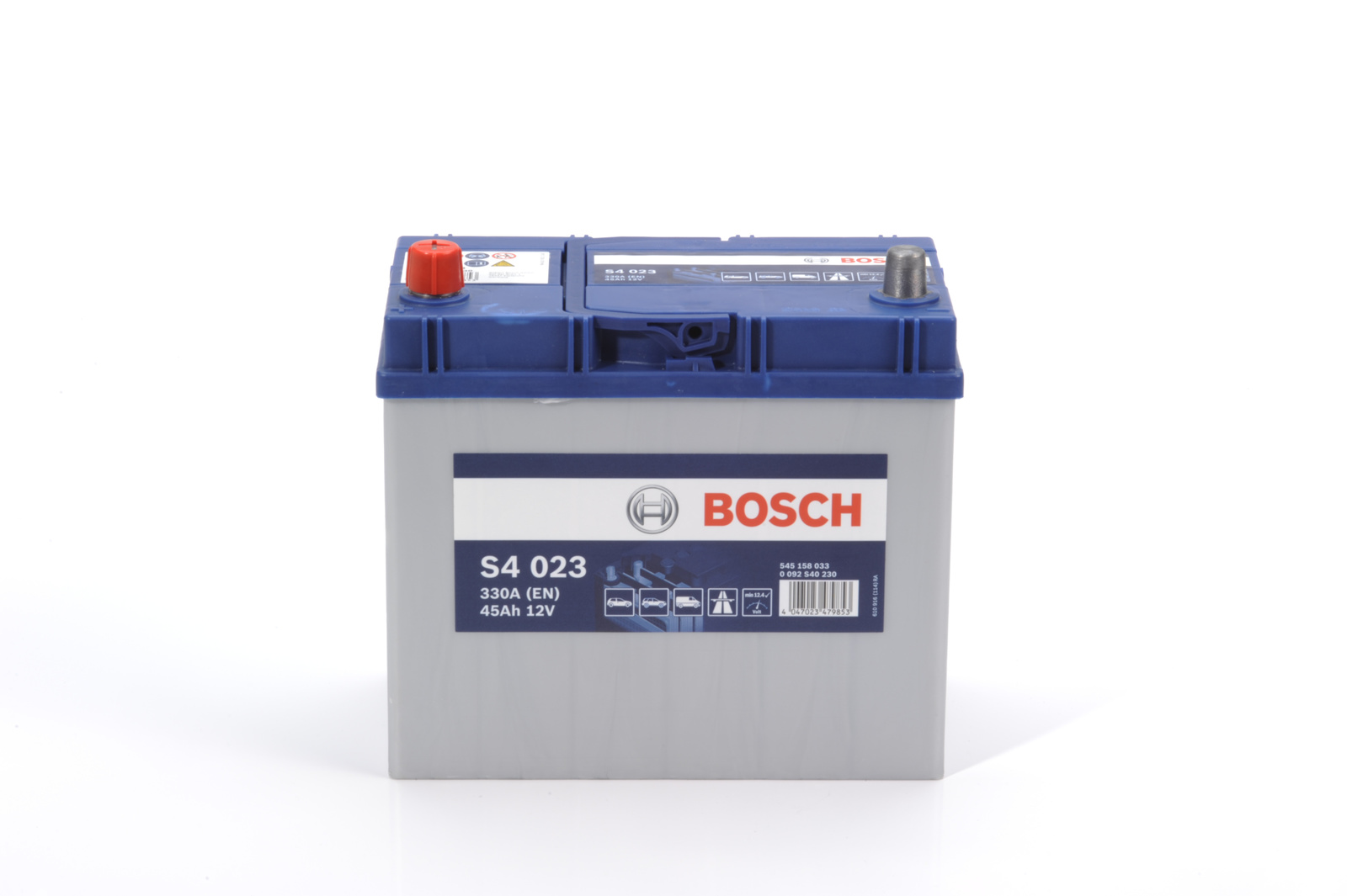 Batterie (de voiture) BOSCH 45.0 Ah - S4 023 - ref. 0 092 S40 230