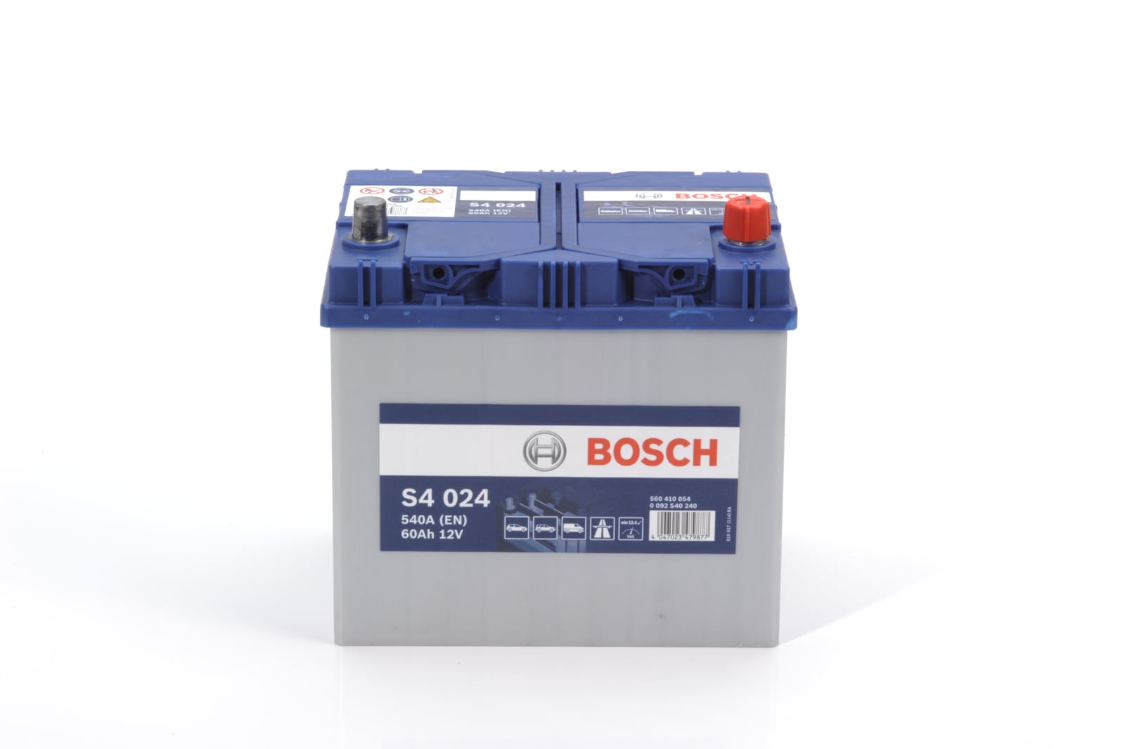 Batterie (de voiture) BOSCH 60.0 Ah - S4 024 - ref. 0 092 S40 240