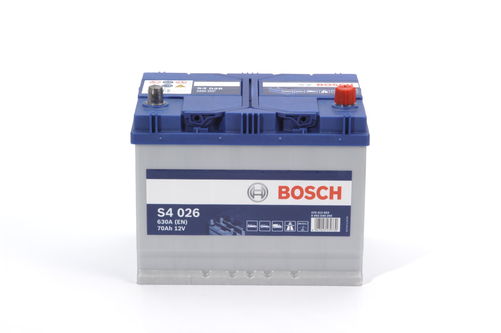 Batería (de coche) BOSCH 70.0 Ah - S4 026 - ref. 0 092 S40 260