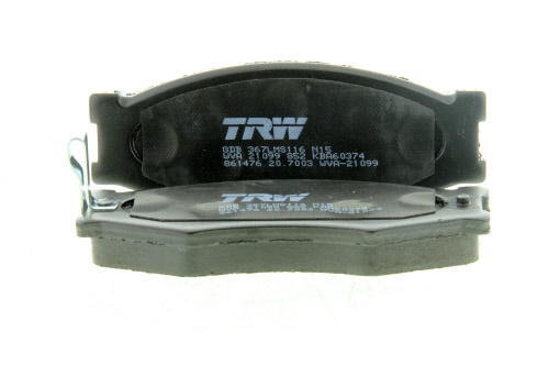 Jeu de 4 plaquettes de frein TRW GDB367