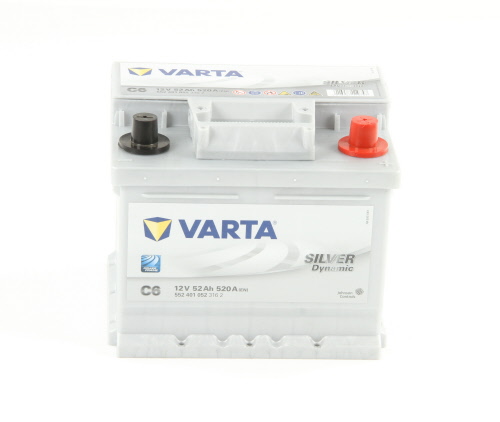 Batterie (de voiture) VARTA 52.0 Ah - C6 - ref. 5524010523162