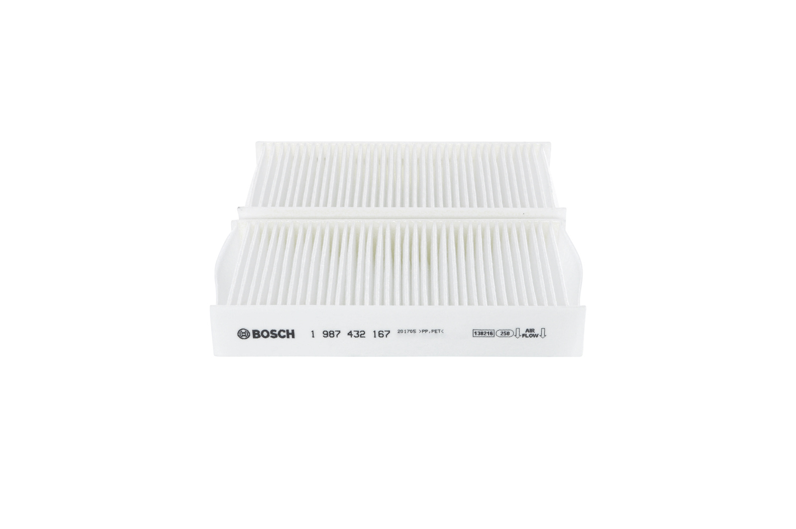 Filtre d'habitacle (Filtre à pollen) BOSCH M2167 - ref. 1 987 432 167