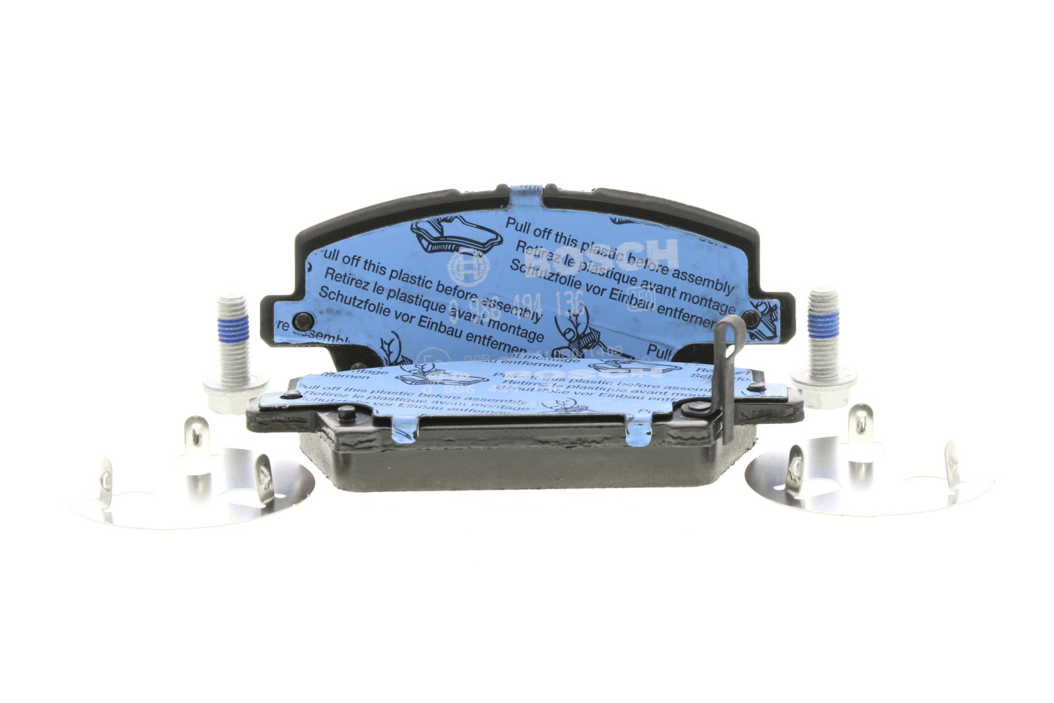 Jeu de 4 plaquettes de frein BOSCH 0 986 494 136