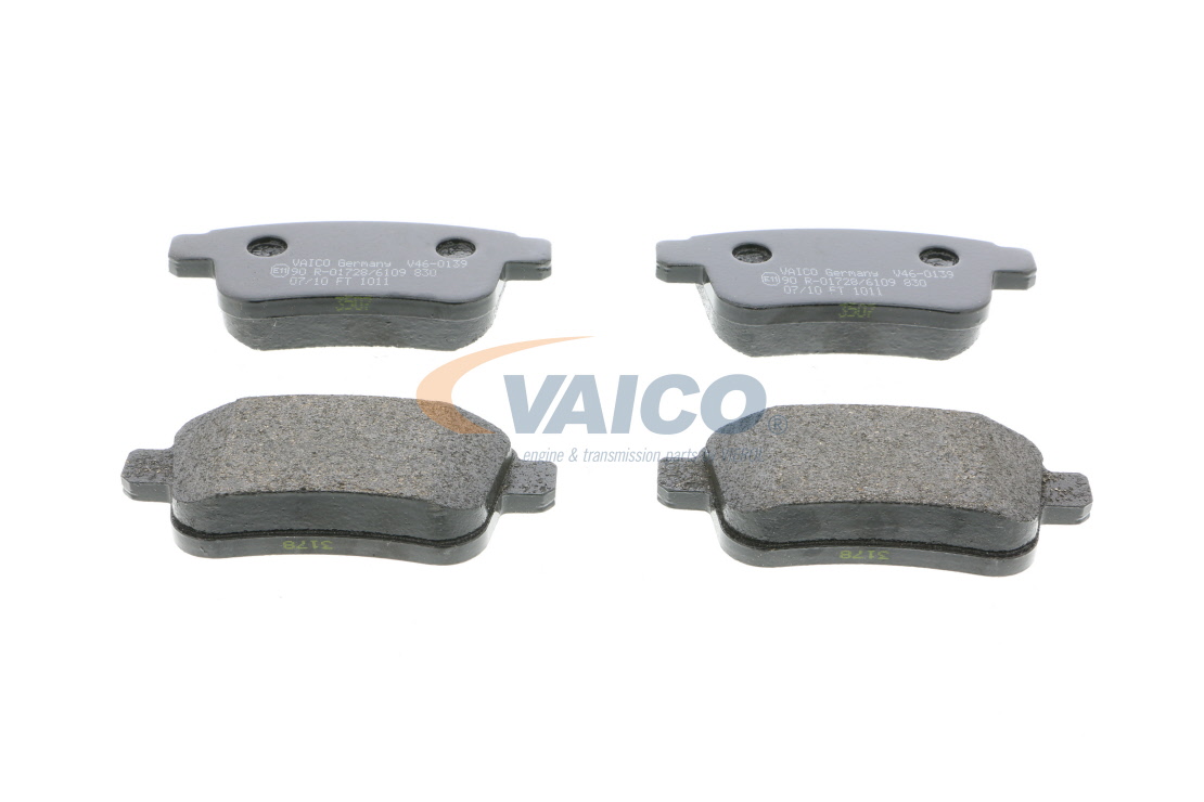 Jeu de 4 plaquettes de frein VAICO ref. V46-0139