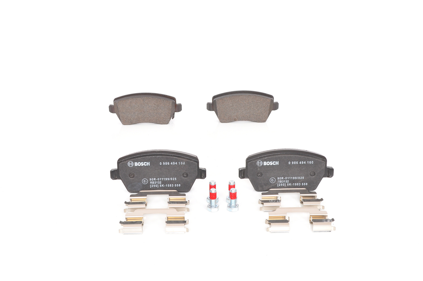 Jeu de 4 plaquettes de frein BOSCH ref. 0 986 494 160