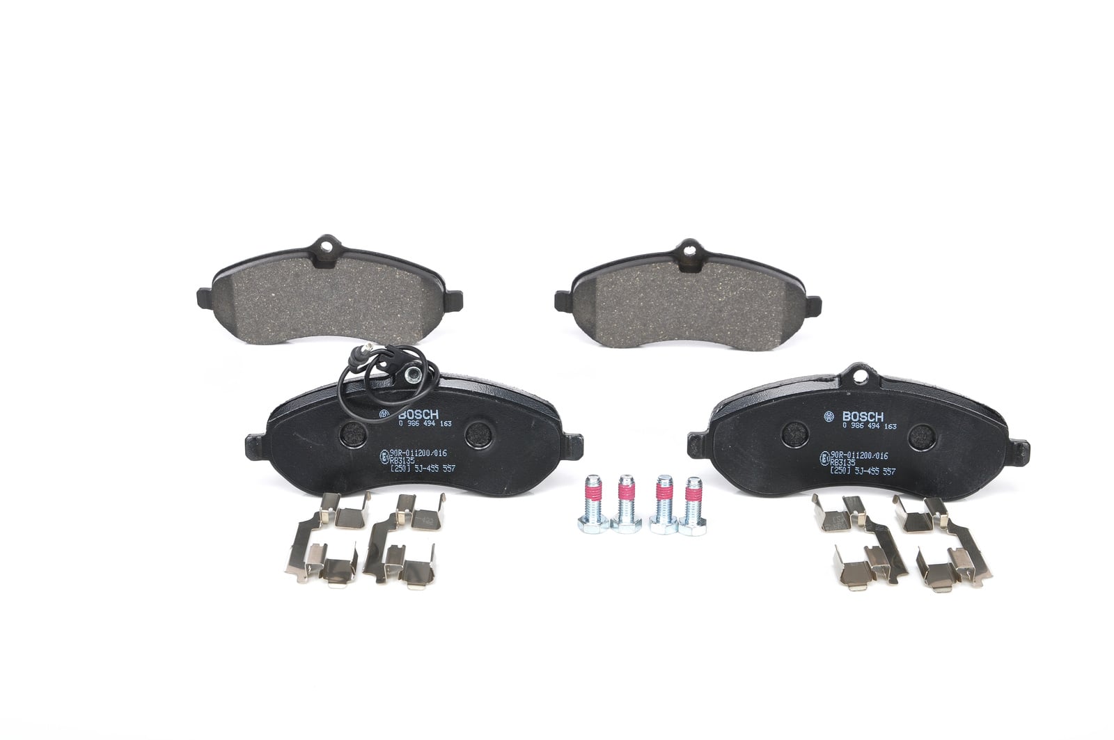 Jeu de 4 plaquettes de frein BOSCH ref. 0 986 494 163