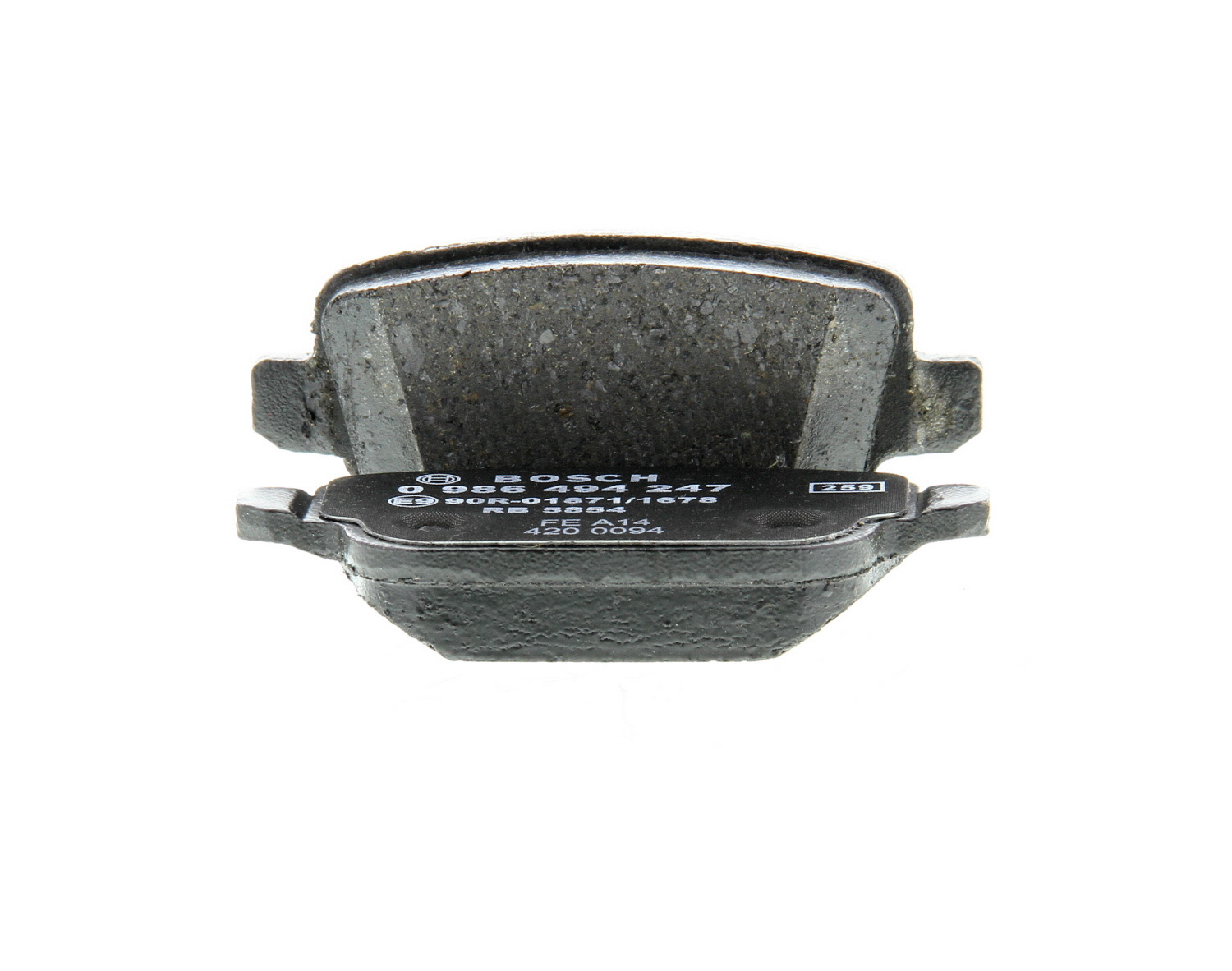 Jeu de 4 plaquettes de frein BOSCH 0 986 494 247