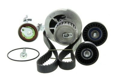 Pompe à eau + kit de courroie de distribution (Kit courroie de distribution) SKF ref. VKMC 05156-1