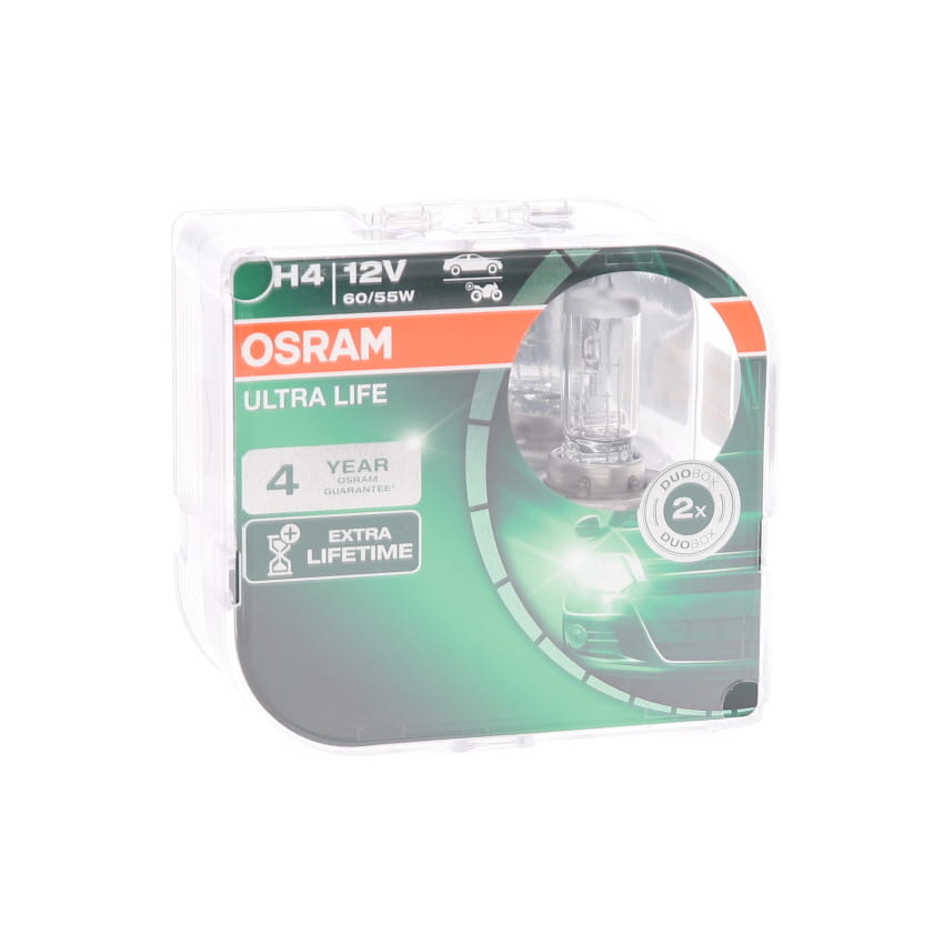 Ampoule OSRAM 2 ✕ H4 ULTRA LIFE® - 64193ULT-HCB au meilleur prix - Oscaro