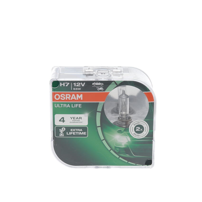 Ampoule OSRAM 2 ✕ H7 ULTRA LIFE® - 64210ULT-HCB