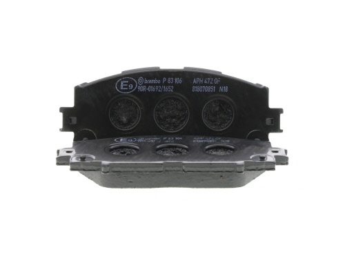Jogo de 4 pastilhas de travão BREMBO ref. P 83 106