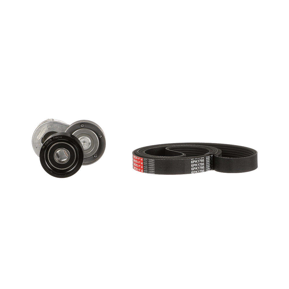 Kit de courroie d'accessoire (Courroie d’alternateur) GATES ref. K026PK1795