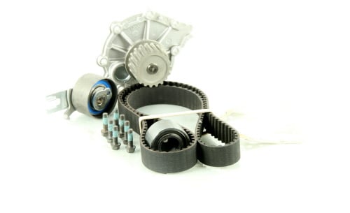 Kit Distribution + Pompe à Eau SKF VKMC 06021 – Haute Qualité OE, Pour Remplacement Complet (courroie, Galets, Pompe AquaMax)