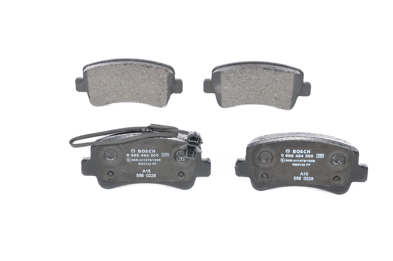Jeu de 4 plaquettes de frein BOSCH ref. 0 986 494 500