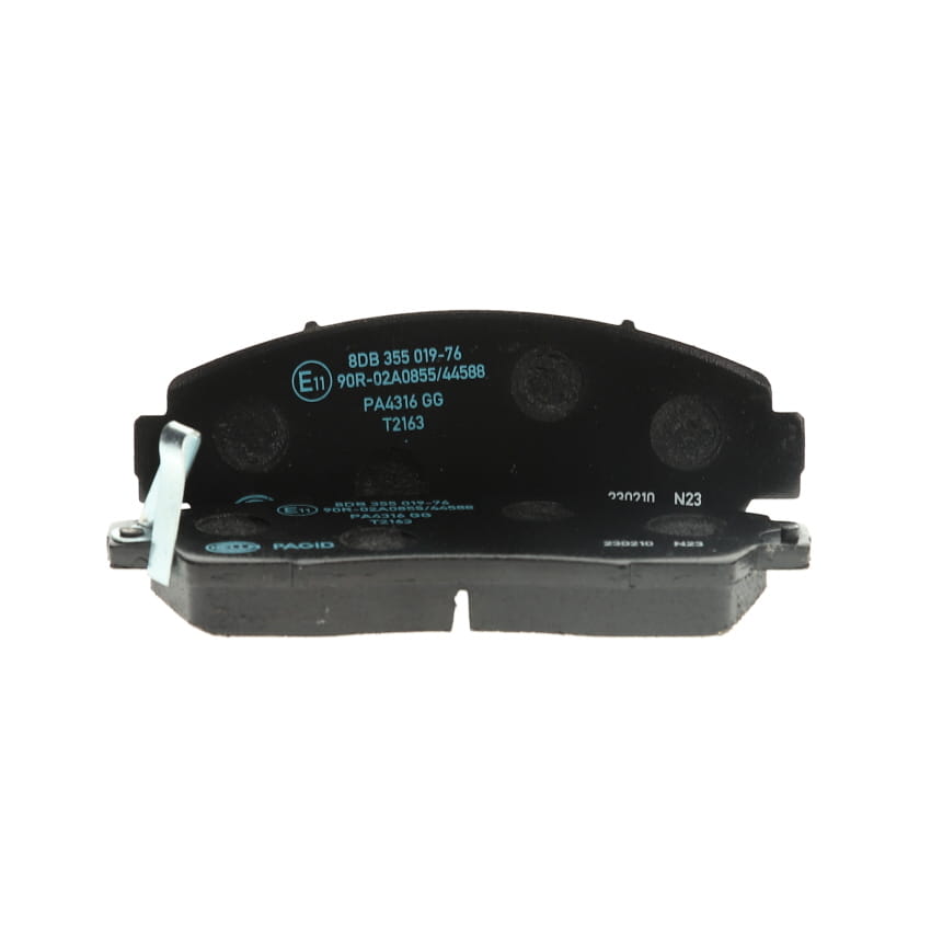 Jeu de 4 plaquettes de frein HELLA ref. 8DB 355 019-761