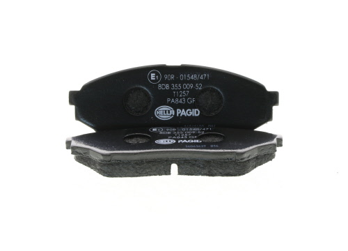 Jeu de 4 plaquettes de frein HELLA PAGID 8DB 355 009-521