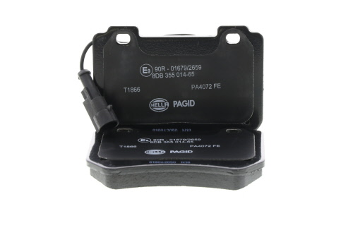 Jeu de 4 plaquettes de frein HELLA PAGID 8DB 355 014-651