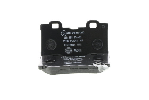Jeu de 4 plaquettes de frein HELLA PAGID 8DB 355 014-851