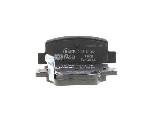 Jeu de 4 plaquettes de frein HELLA PAGID 8DB 355 014-891