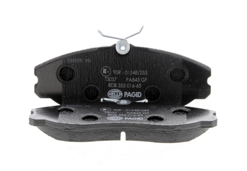 Jeu de 4 plaquettes de frein HELLA PAGID 8DB 355 016-651