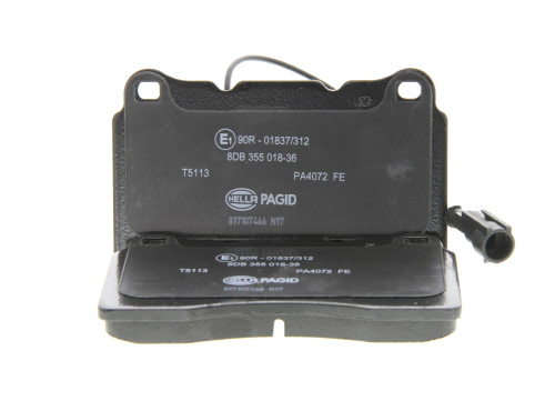 Jeu de 4 plaquettes de frein HELLA PAGID 8DB 355 018-361