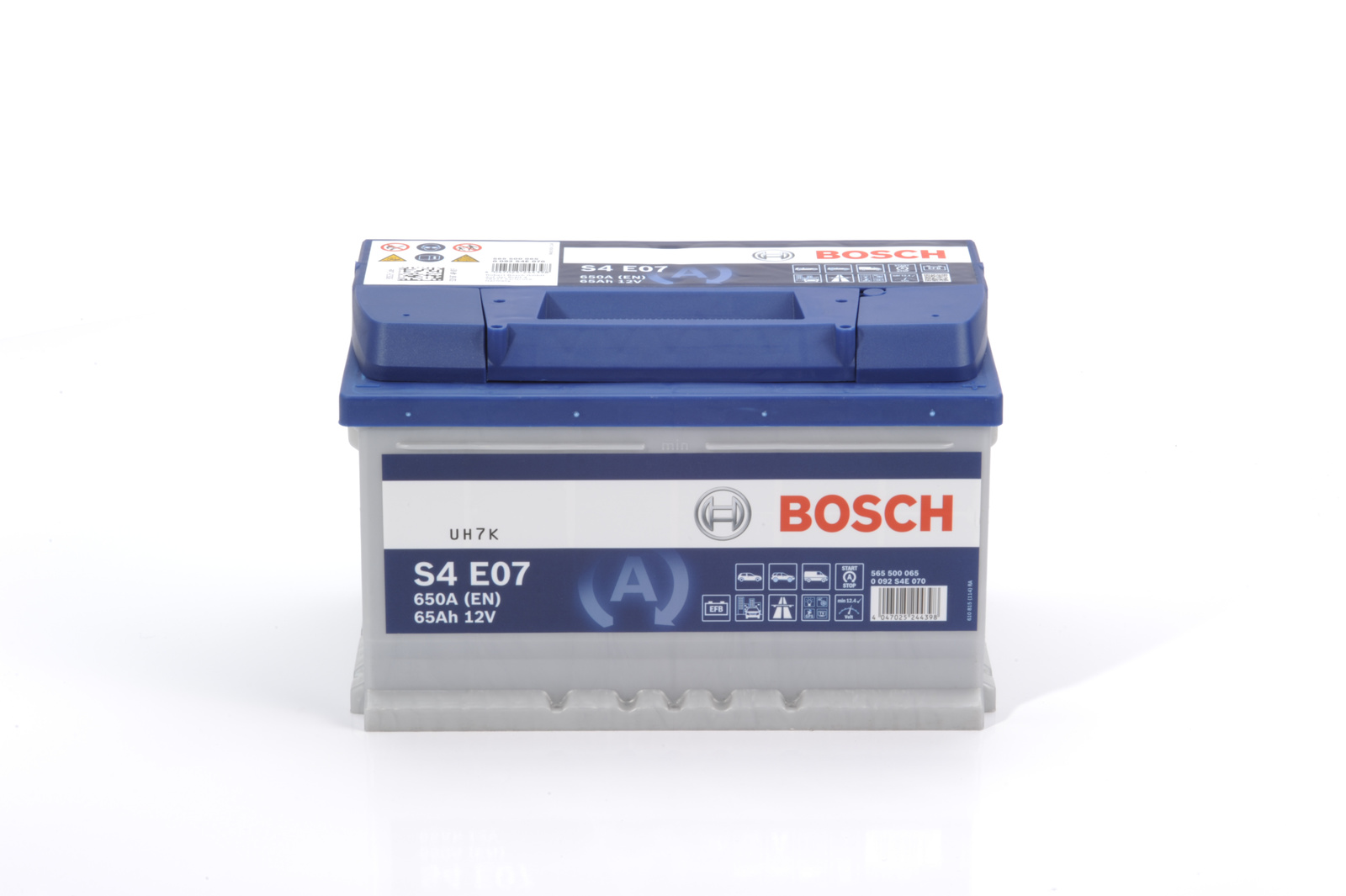 Batterie (de voiture) BOSCH 65.0 Ah - S4E 07 - ref. 0 092 S4E 070
