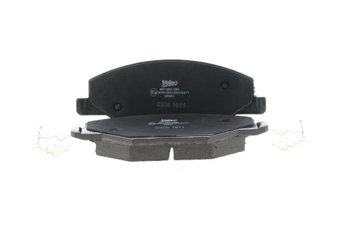 Jeu de 4 plaquettes de frein VALEO 601353