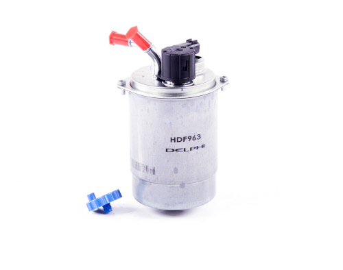 HDF563 DELPHI Filtre à carburant Filtre de conduite, avec raccord pour capteur  d'eau HDF563 ❱❱❱ prix et expérience